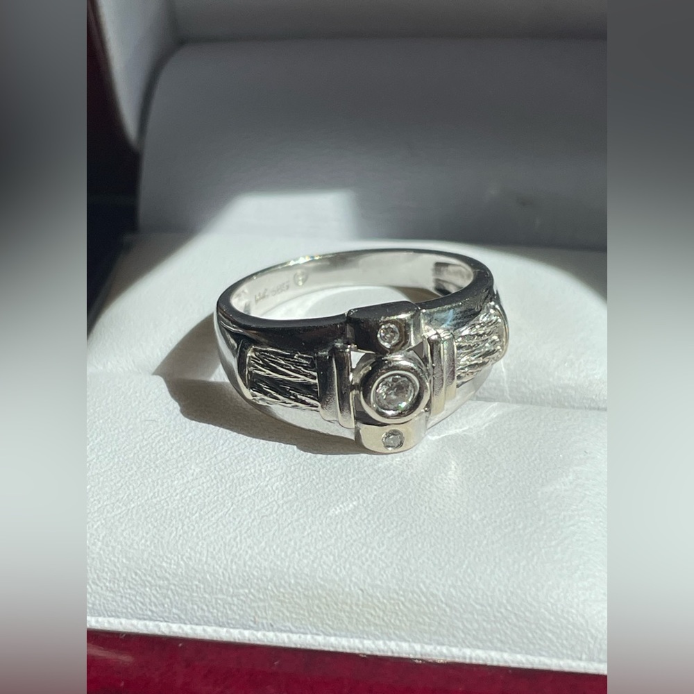 14k White Gold Diamond Custom Ring